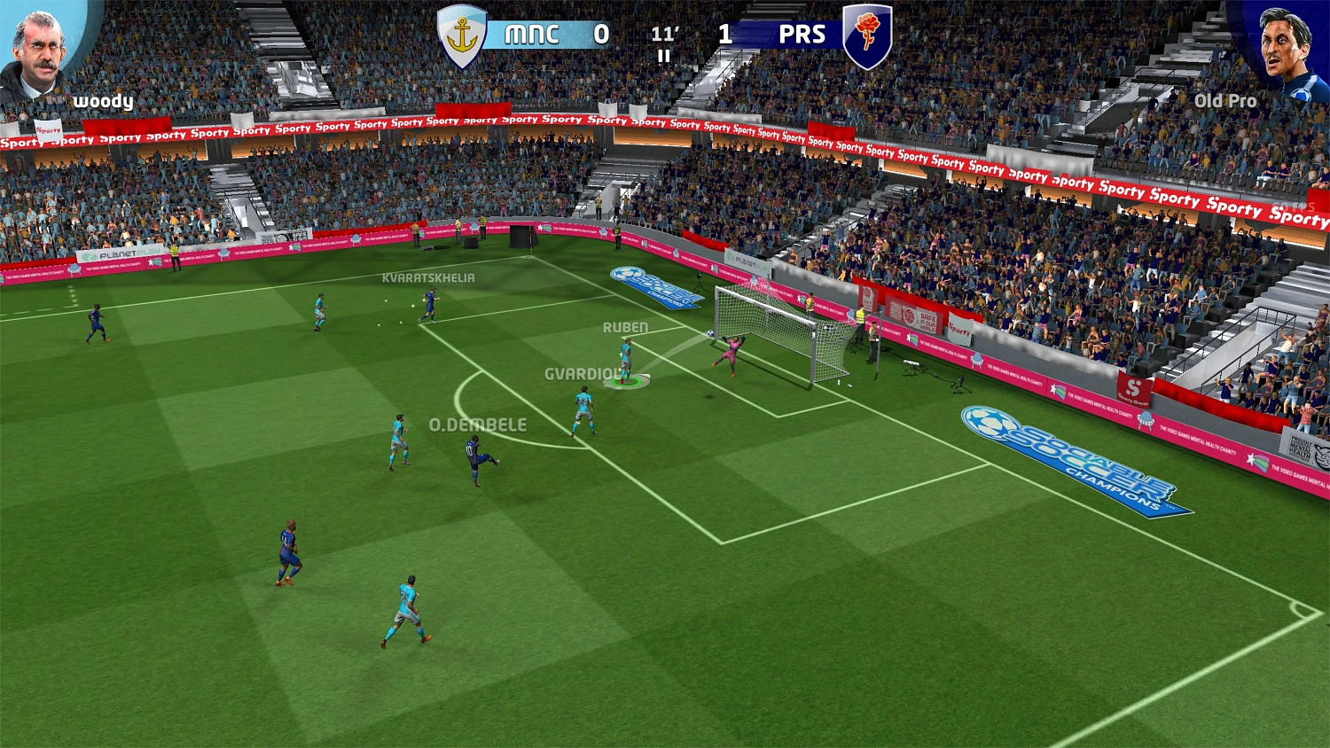 Sociable Soccer Champinons