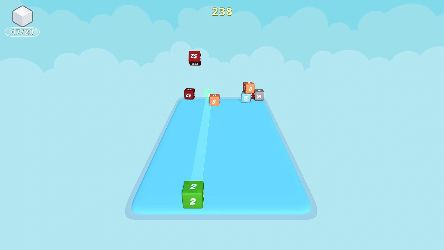 Sliding Cubes 2048 Mania