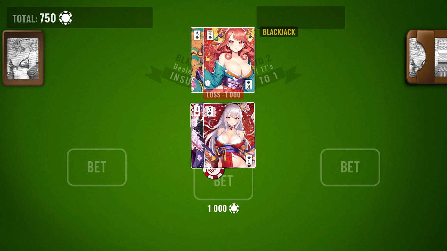 BlackJack Waifu Tour