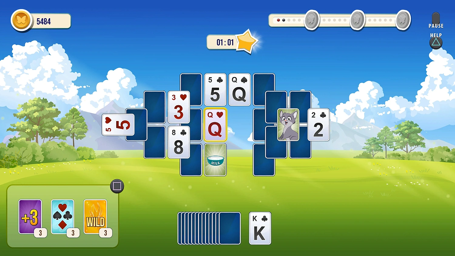 Solitaire Tripeaks Flowers