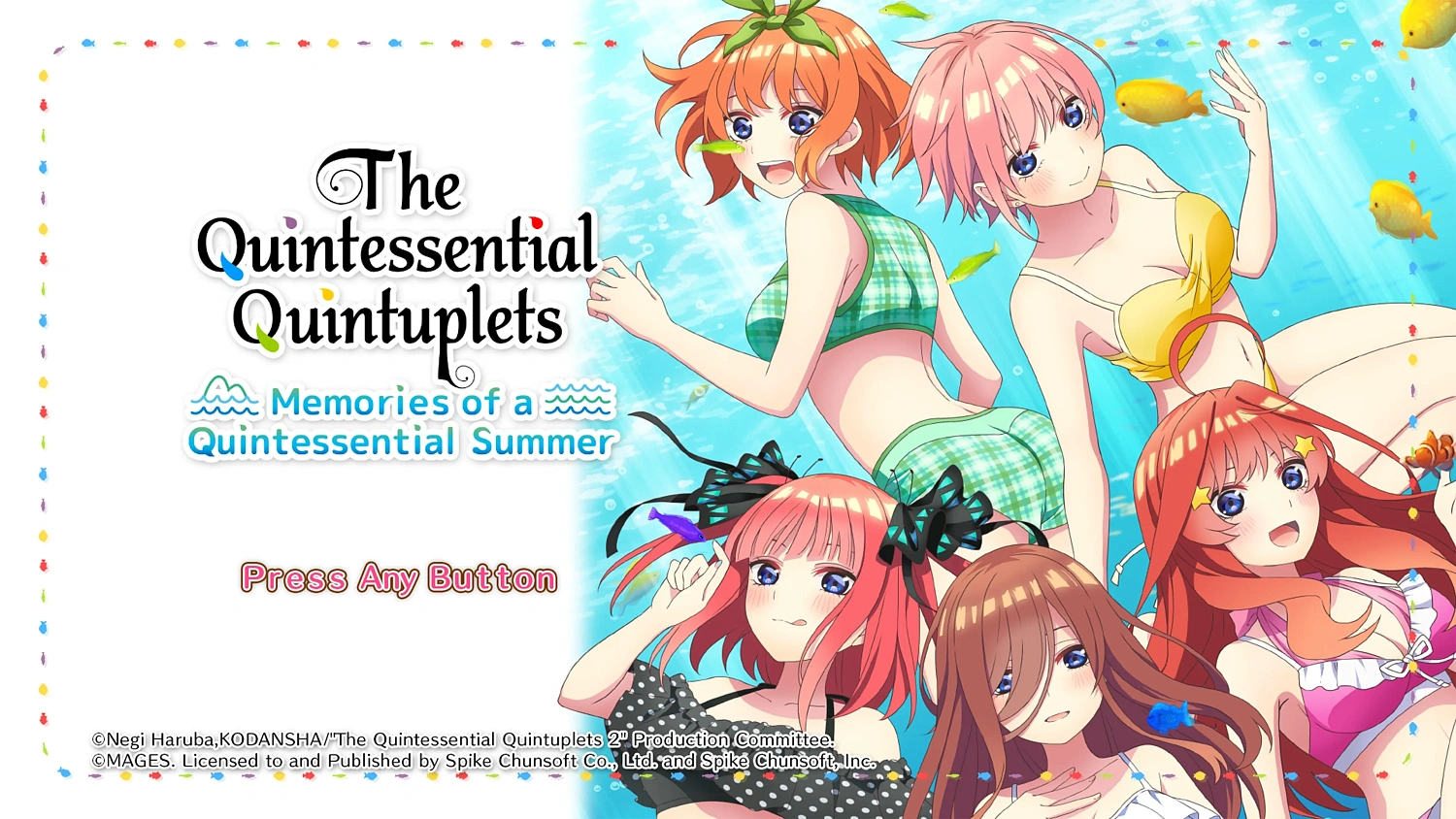 The Quintessential Quintuplets - Memories of a Quintessential Summer