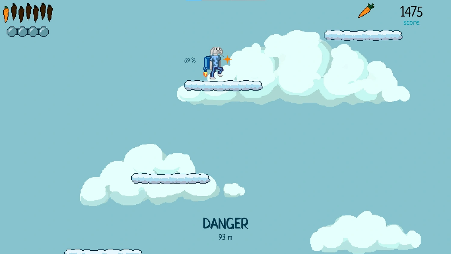 Rabbit in the clouds