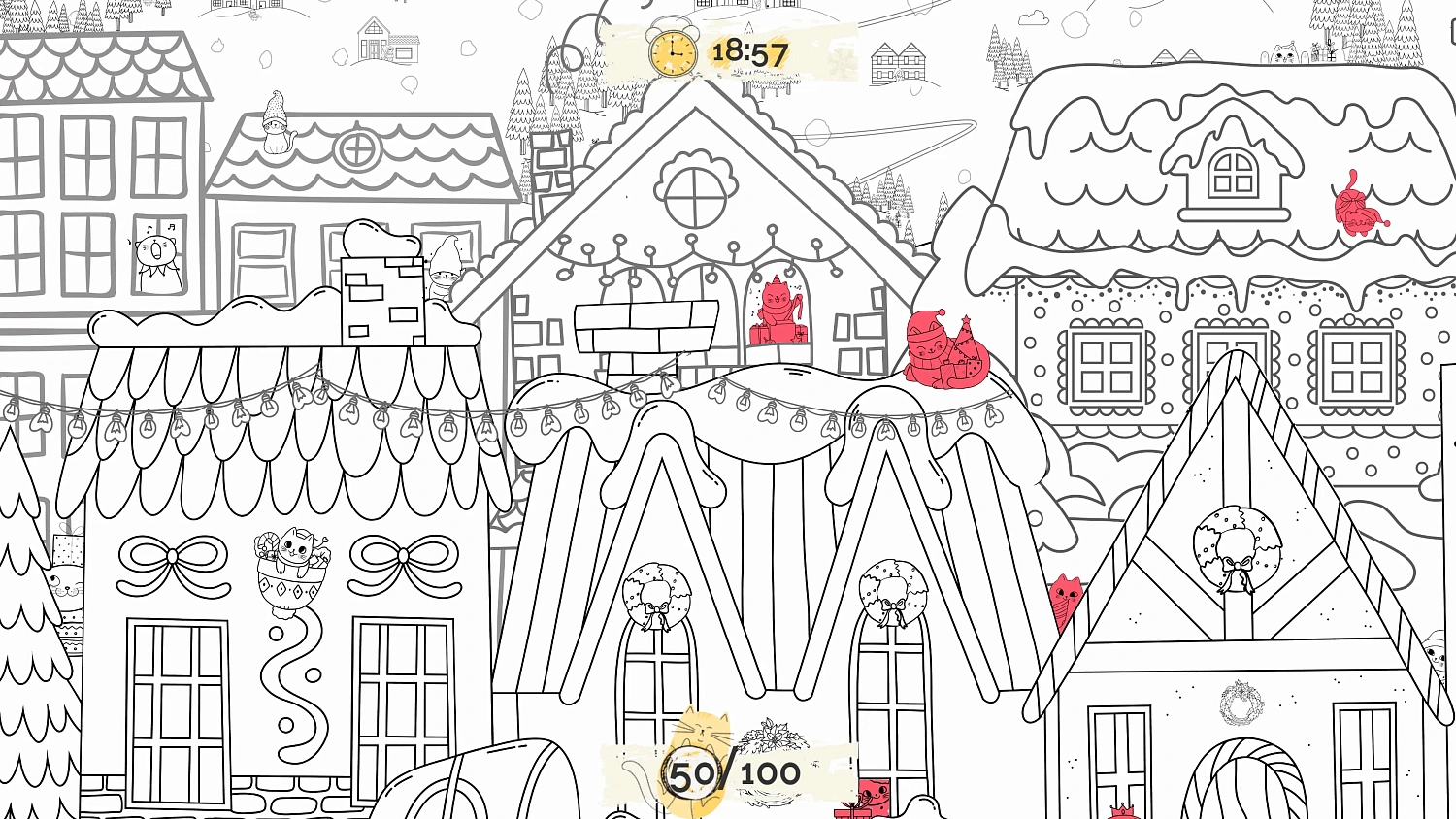 100 Christmas Hidden Cats