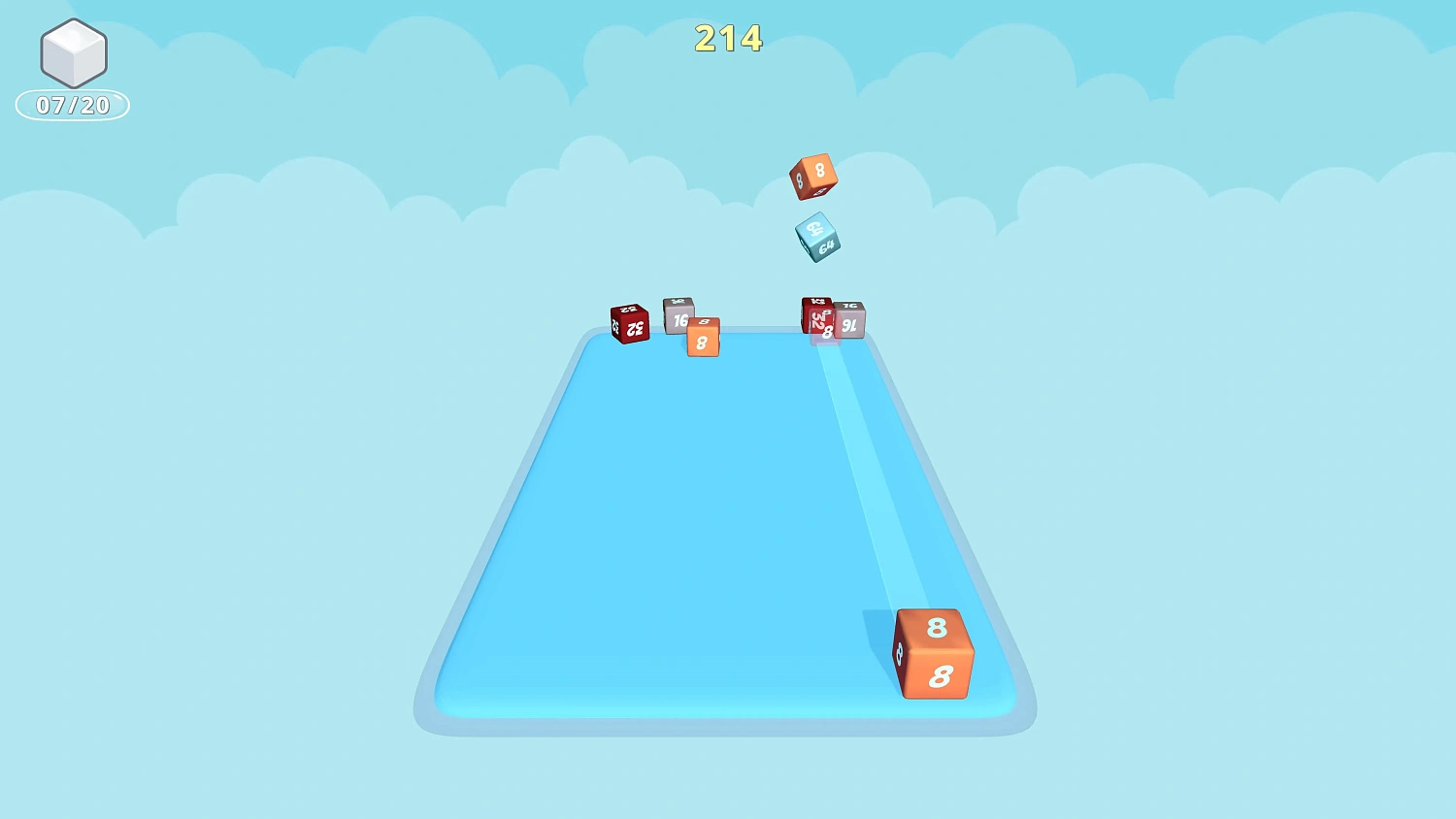 Sliding Cubes 2048 Mania