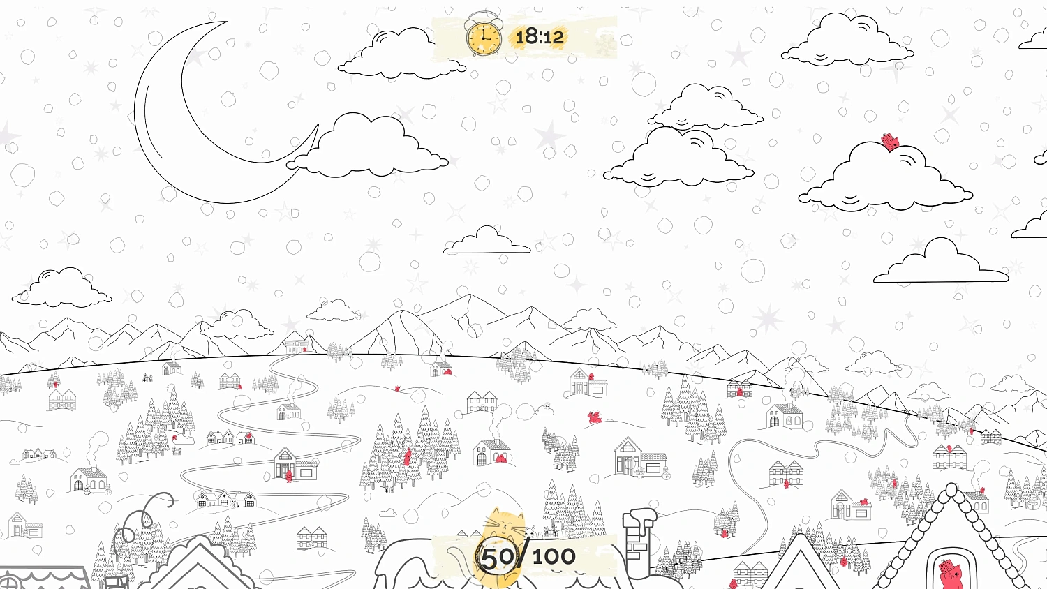 100 Christmas Hidden Cats