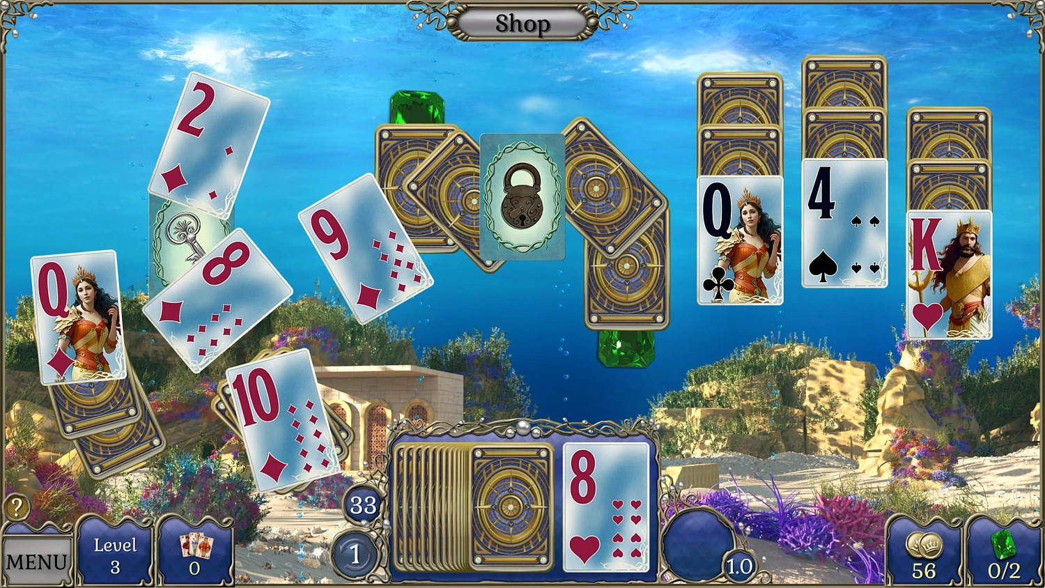 Jewel Match Atlantis Solitaire Collector's Edition