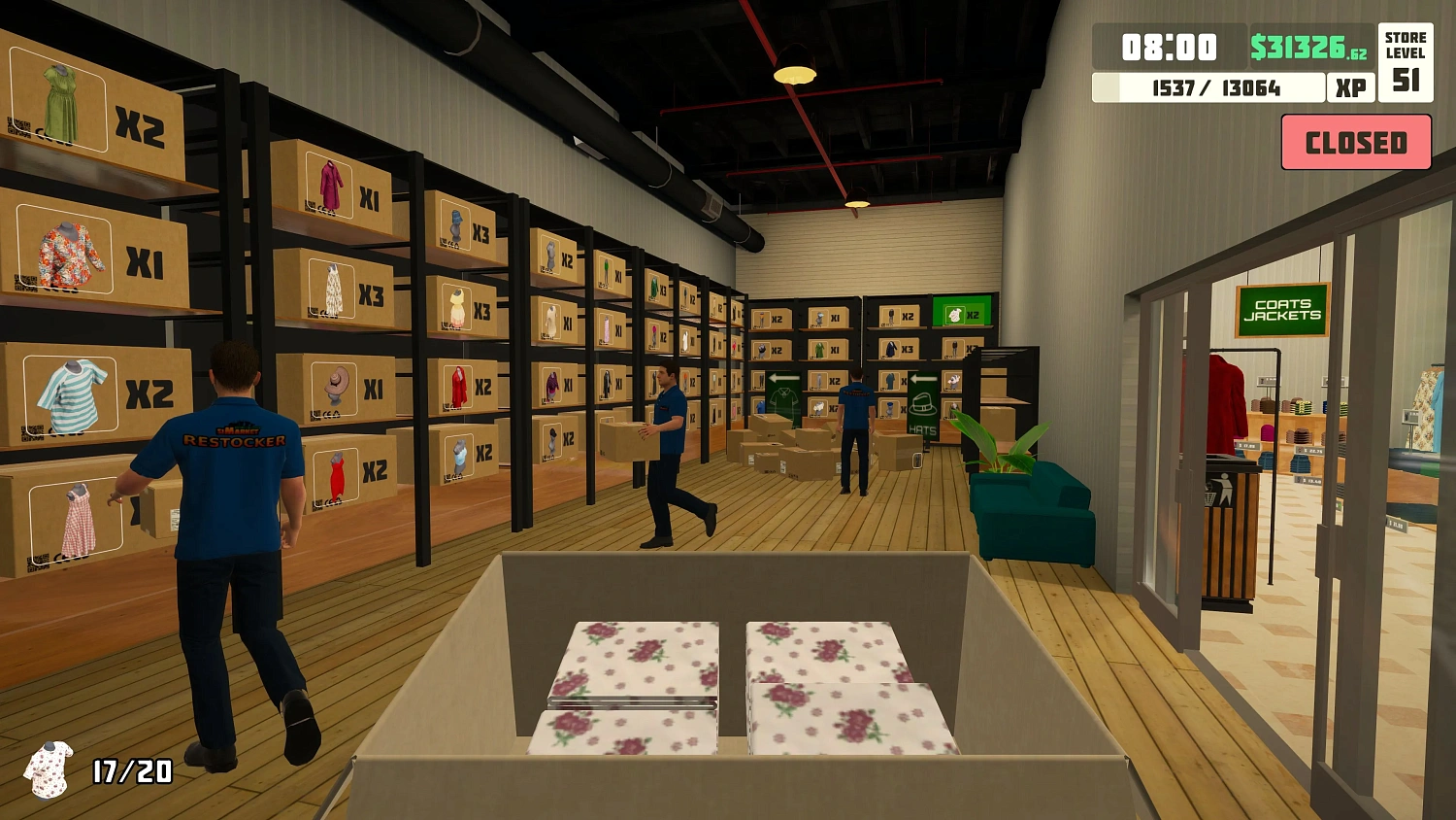 siMarket Cloth Store Simulator