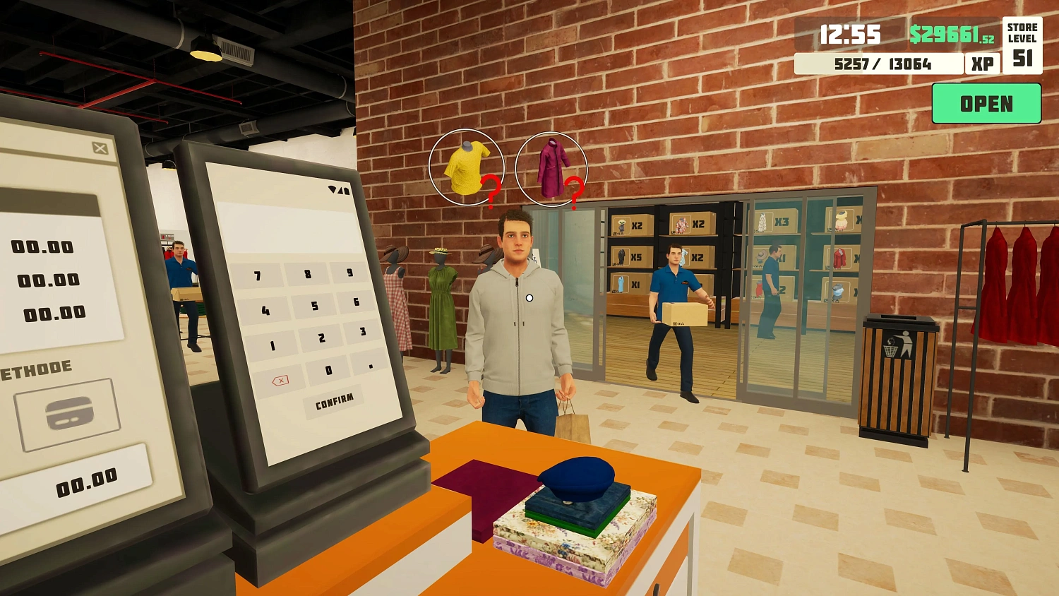 siMarket Cloth Store Simulator