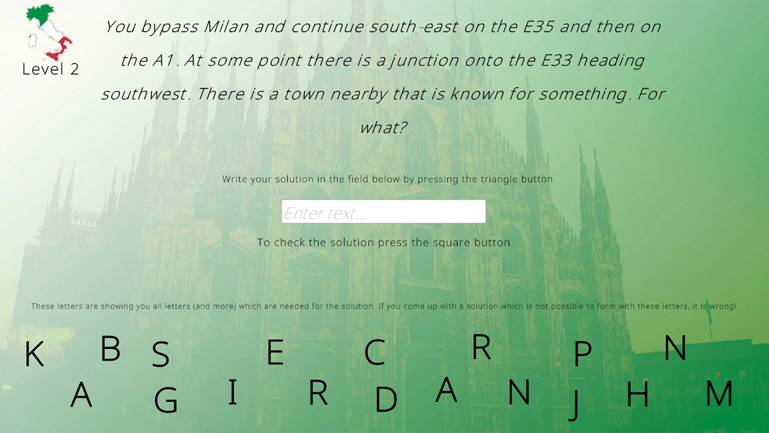 Scavenger Hunt: Italy