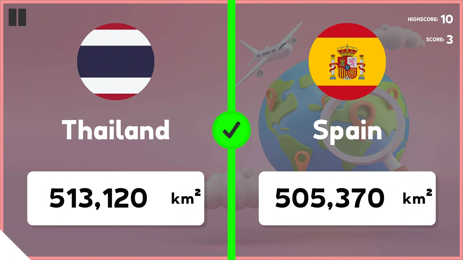 Which Country Is Larger?