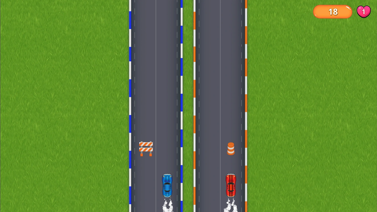 Left Right Dodge Race