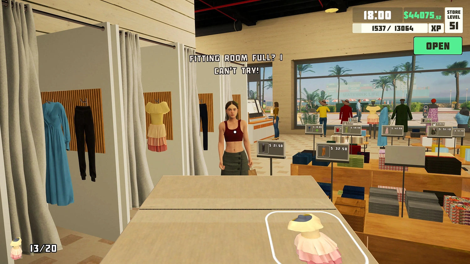 siMarket Cloth Store Simulator