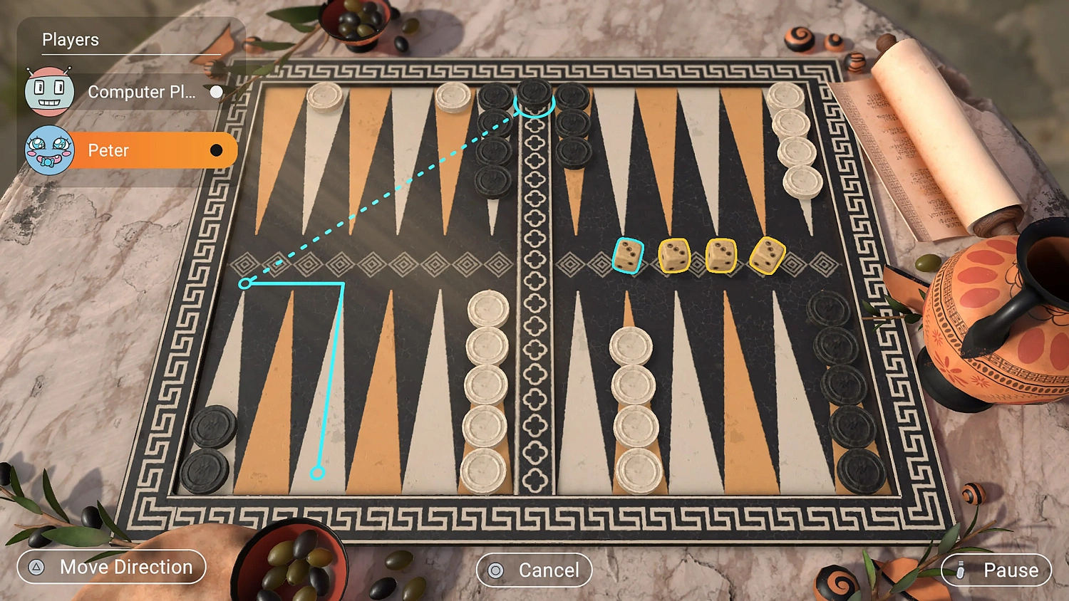 Colección de juegos 3en1: Backgammon + Damas + Molino