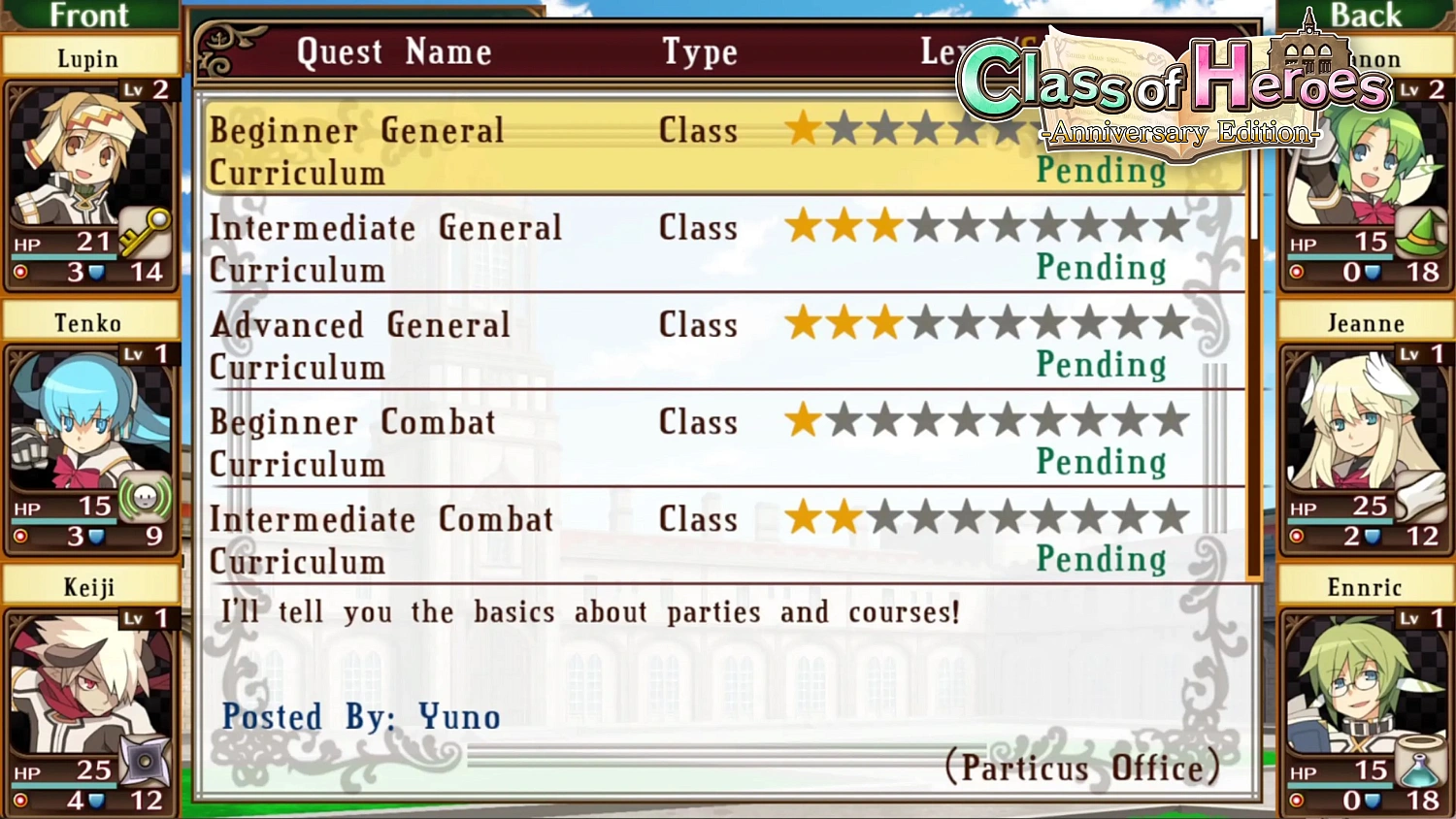 Class of Heroes: Anniversary Edition