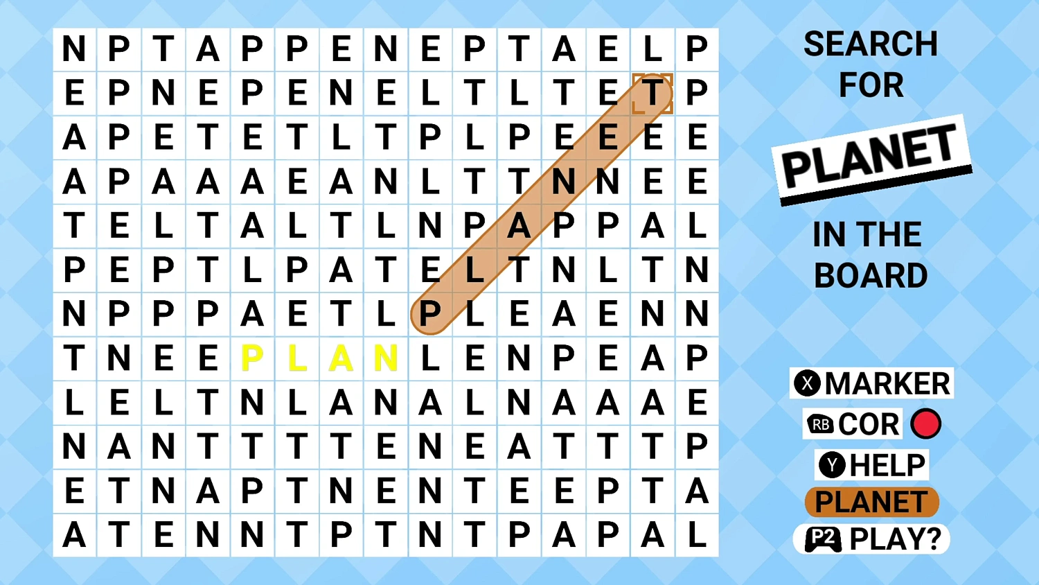 Una palabra: Sopa de letras