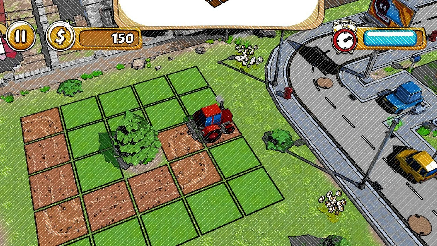 Puzzle Plowing A Field