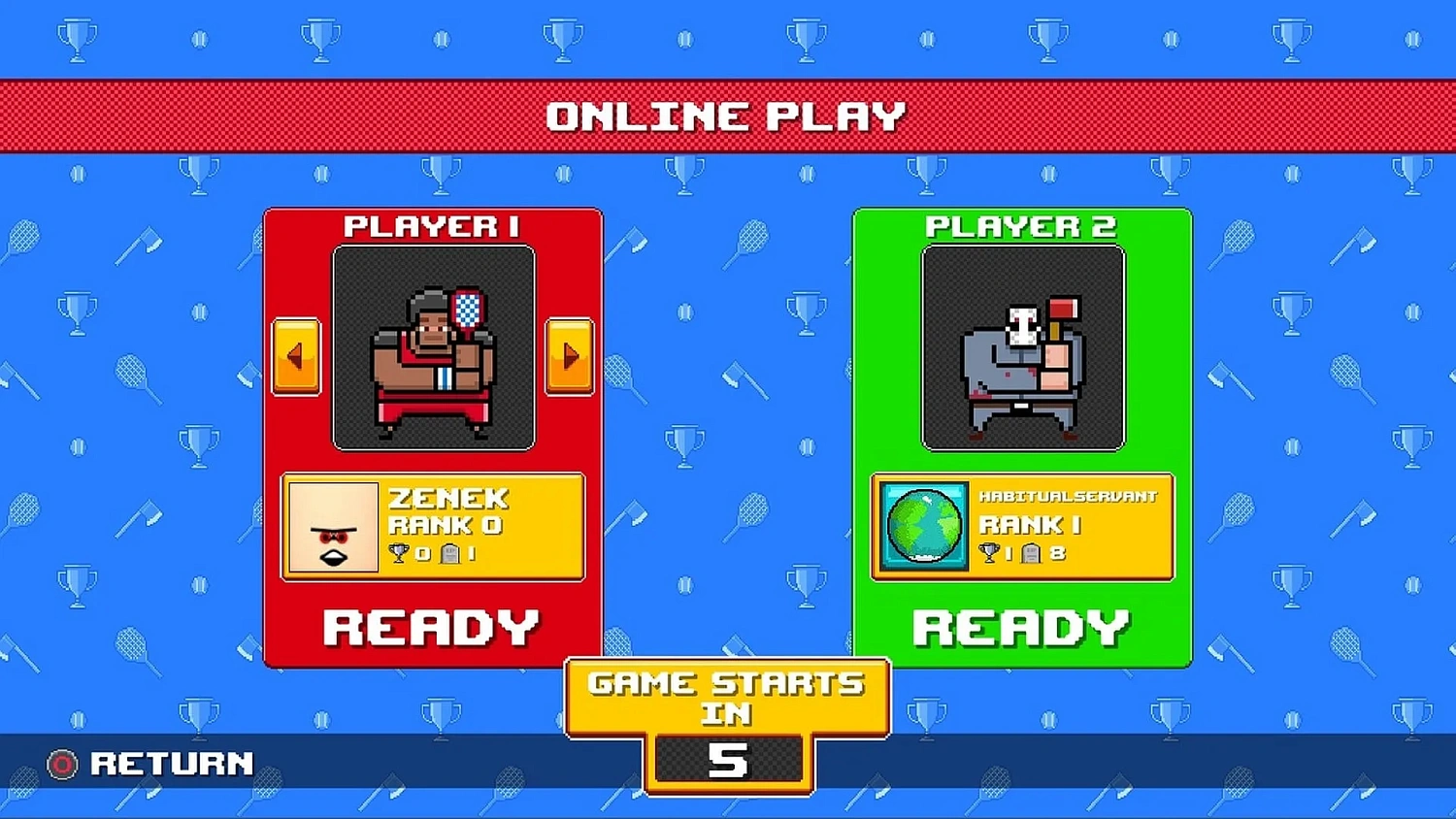 Timber Tennis Versus