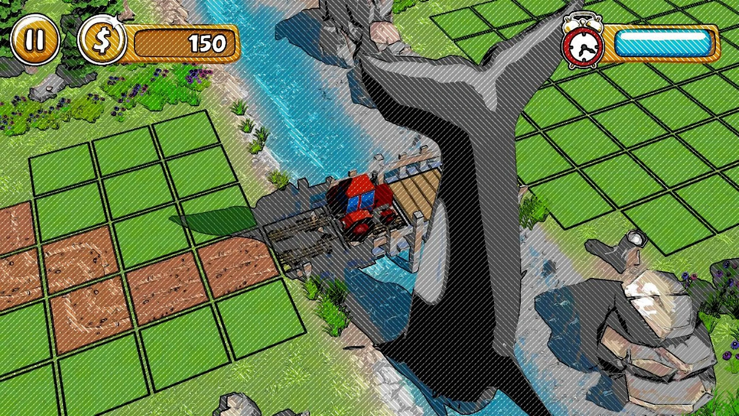 Puzzle Plowing A Field