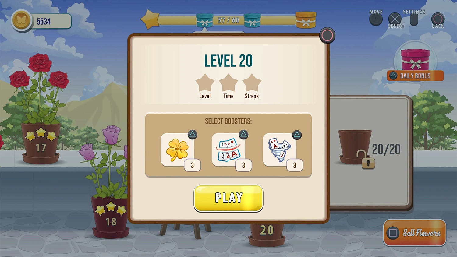 Solitaire Tripeaks Flowers