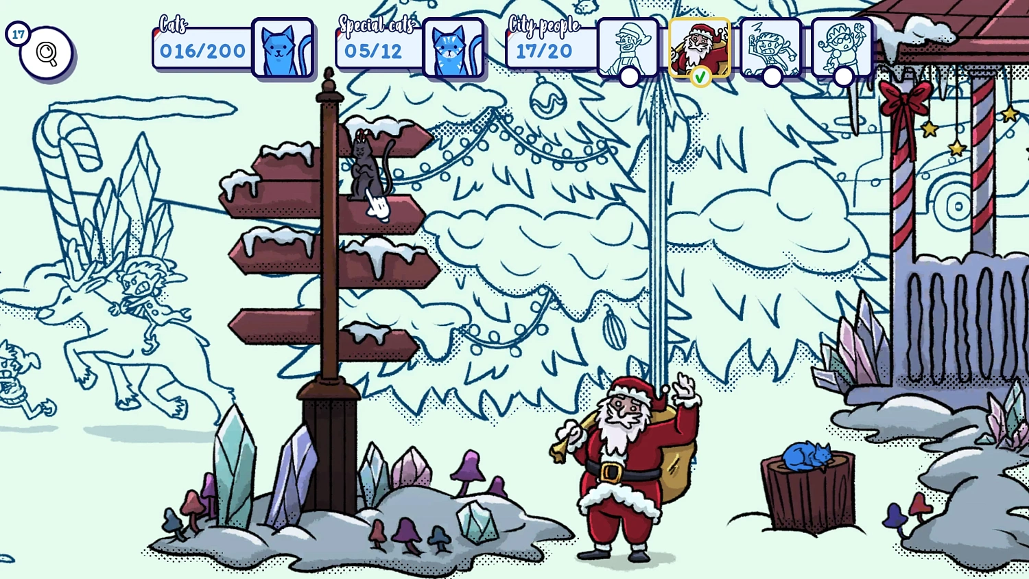 Hidden Cats in Santa's Realm