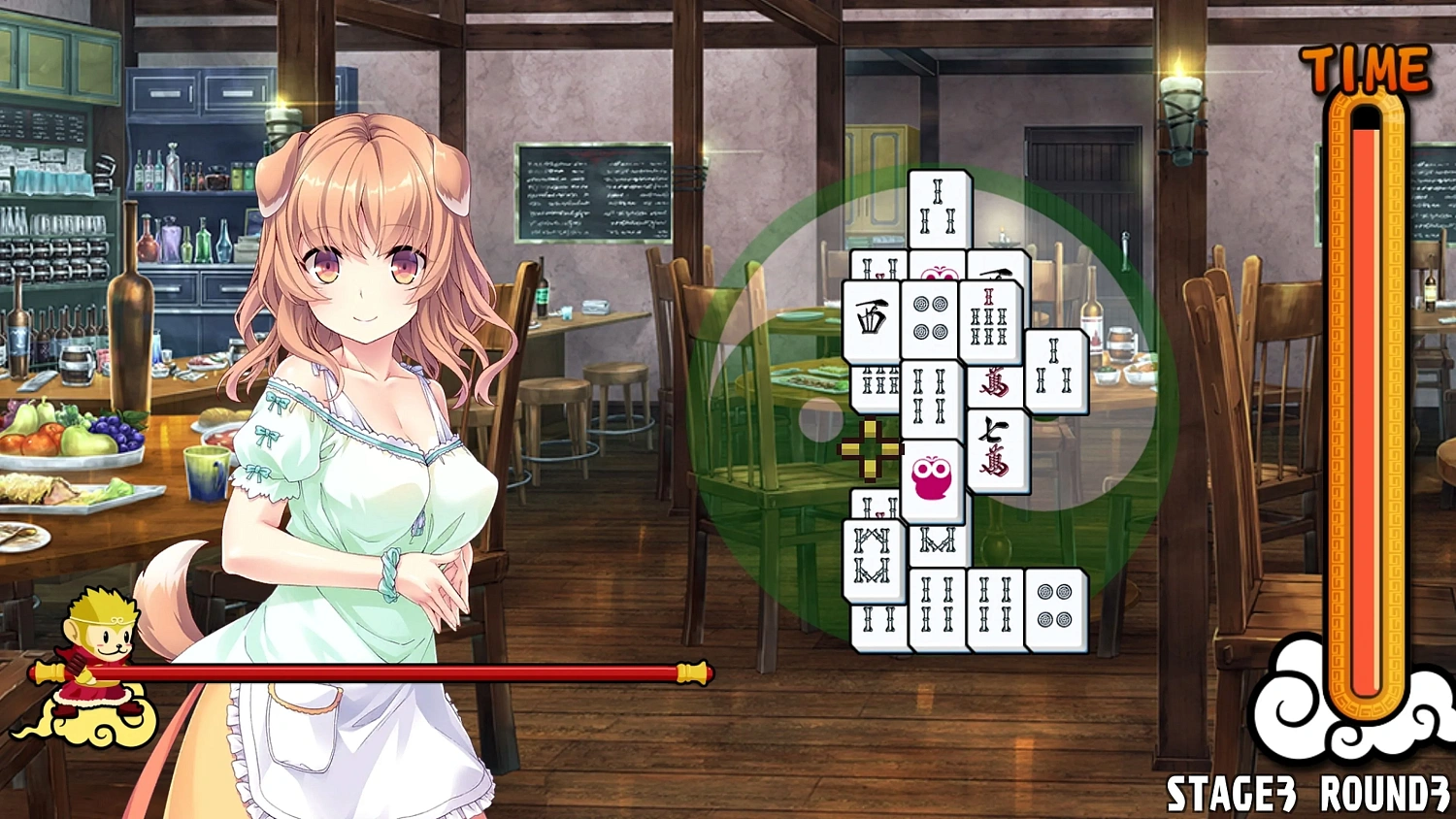 Pretty Girls Mahjong Solitaire - Green