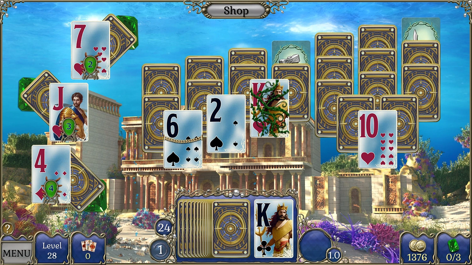 Jewel Match Atlantis Solitaire Collector's Edition