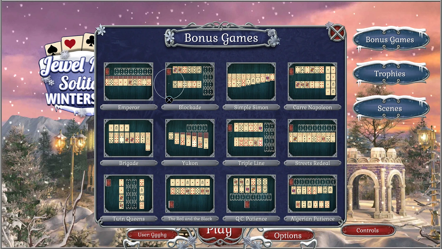 Jewel Match Solitaire: Winterscapes