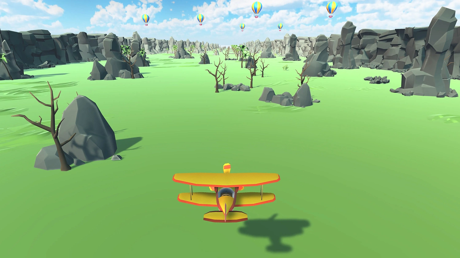 The Colorful Biplane